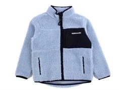 Mads Nørgaard faded denim teddy fleecejakke Jeffo